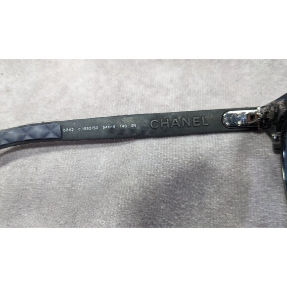 Chanel Blue Quilted Sunglasses 5342 .1552/52 Made In Italy main image 7